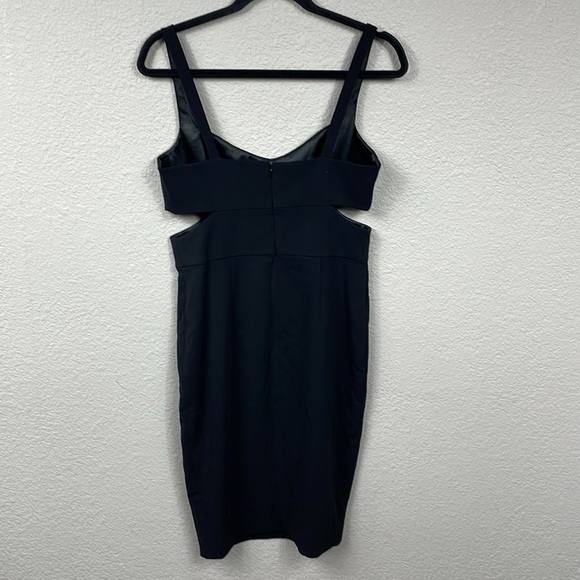 NWT Jay Godfrey Lauda Side Cut Out Black Mini Dress LBD Sheath Sz 8 - Picture 4 of 11